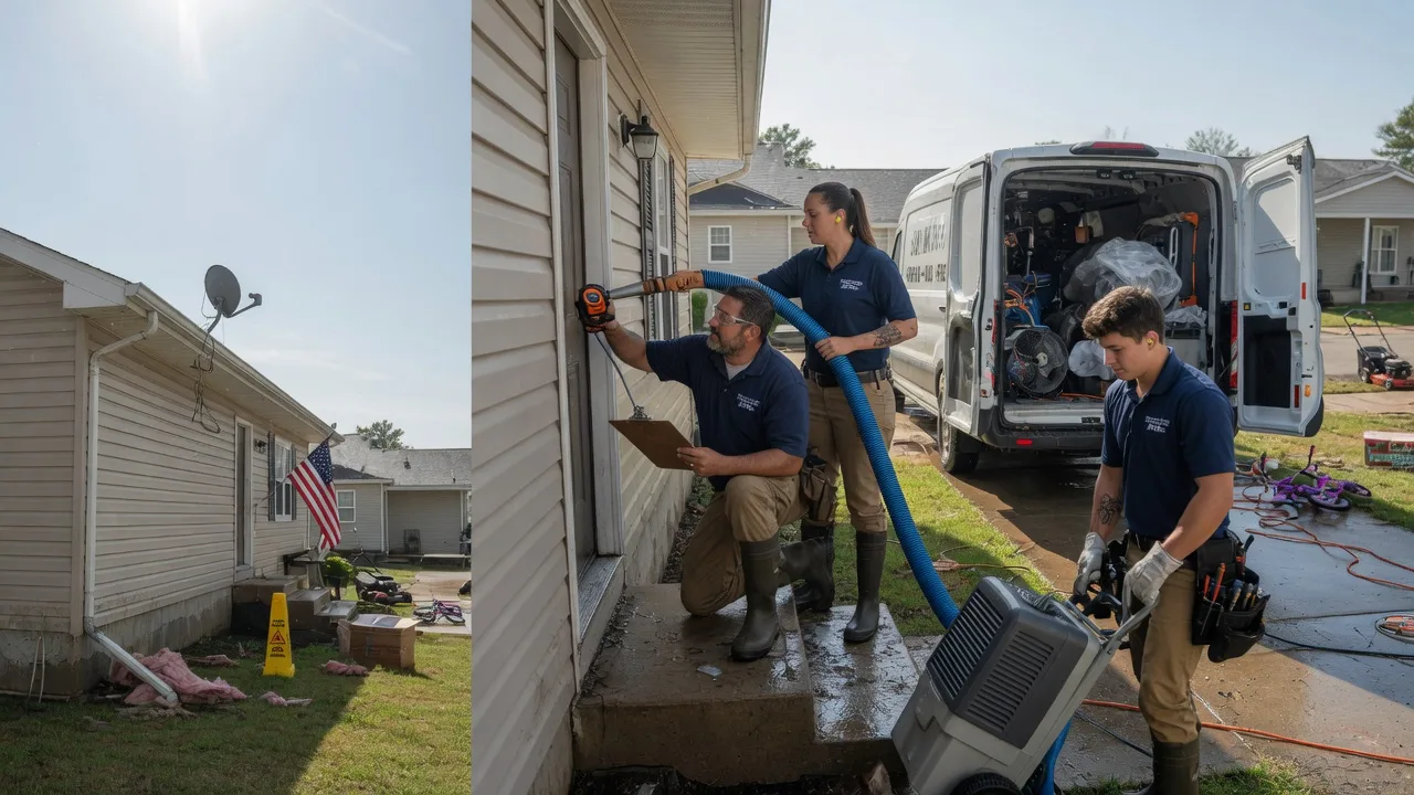 Ceiling Water Damage Restoration in Houghton, IA near me